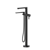 2-way Type T (thermostatic) coaxial floor-mount tub filler with Handshower trim
