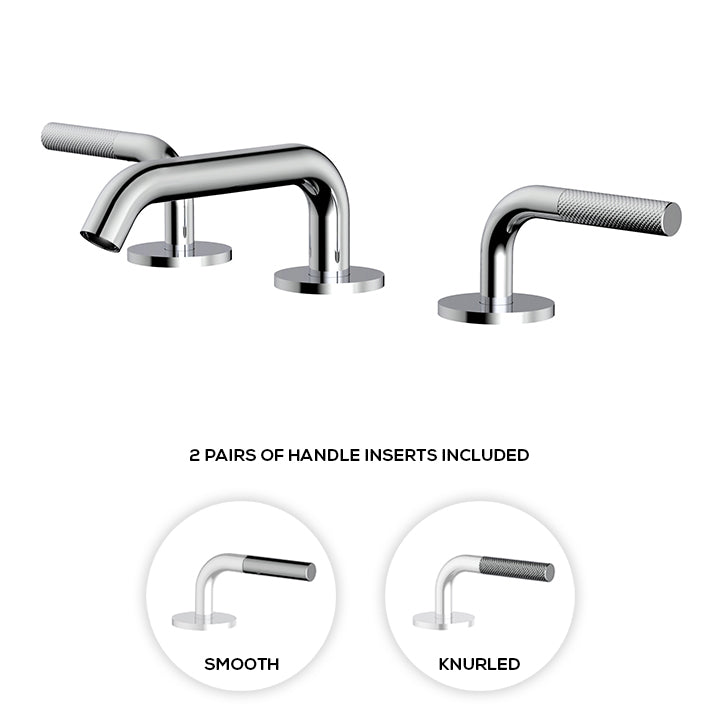 Widespread lavatory faucet