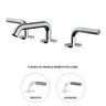 Widespread lavatory faucet