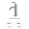 Single-hole lavatory faucet