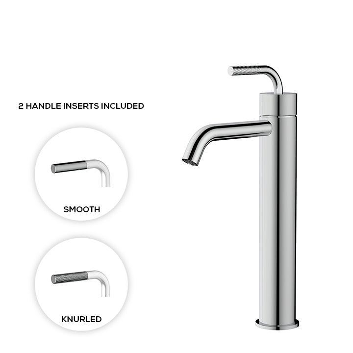 Tall single-hole lavatory faucet