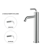 Tall single-hole lavatory faucet