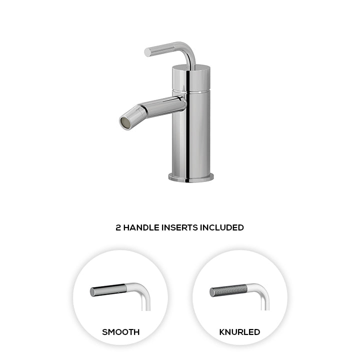 Single-hole bidet with swivel spray