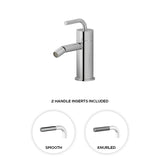 Single-hole bidet with swivel spray