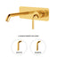 Aquabrass Wall Mount Bathroom Faucet, Brushed Gold - image 2