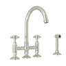 San Julio® Bridge Kitchen Faucet With Side Spray A1461xmws-2