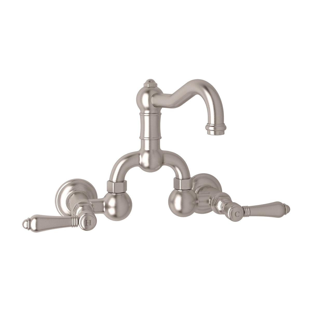 Acqui? Wall Mount Bridge Lavatory Faucet With Column Spout A1418lm-2