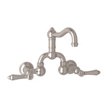 Acqui? Wall Mount Bridge Lavatory Faucet With Column Spout A1418lm-2