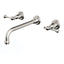 Aquabrass Wall Mount Bathroom Faucet N7329 Chrome/Nickel - image 4