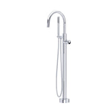 Eclissi™ Single Hole Floor-mount Tub Filler Trim With C-Spout