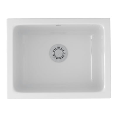 ROHL Allia 24" Fireclay Undermount Kitchen & Laundry Sink - image 1