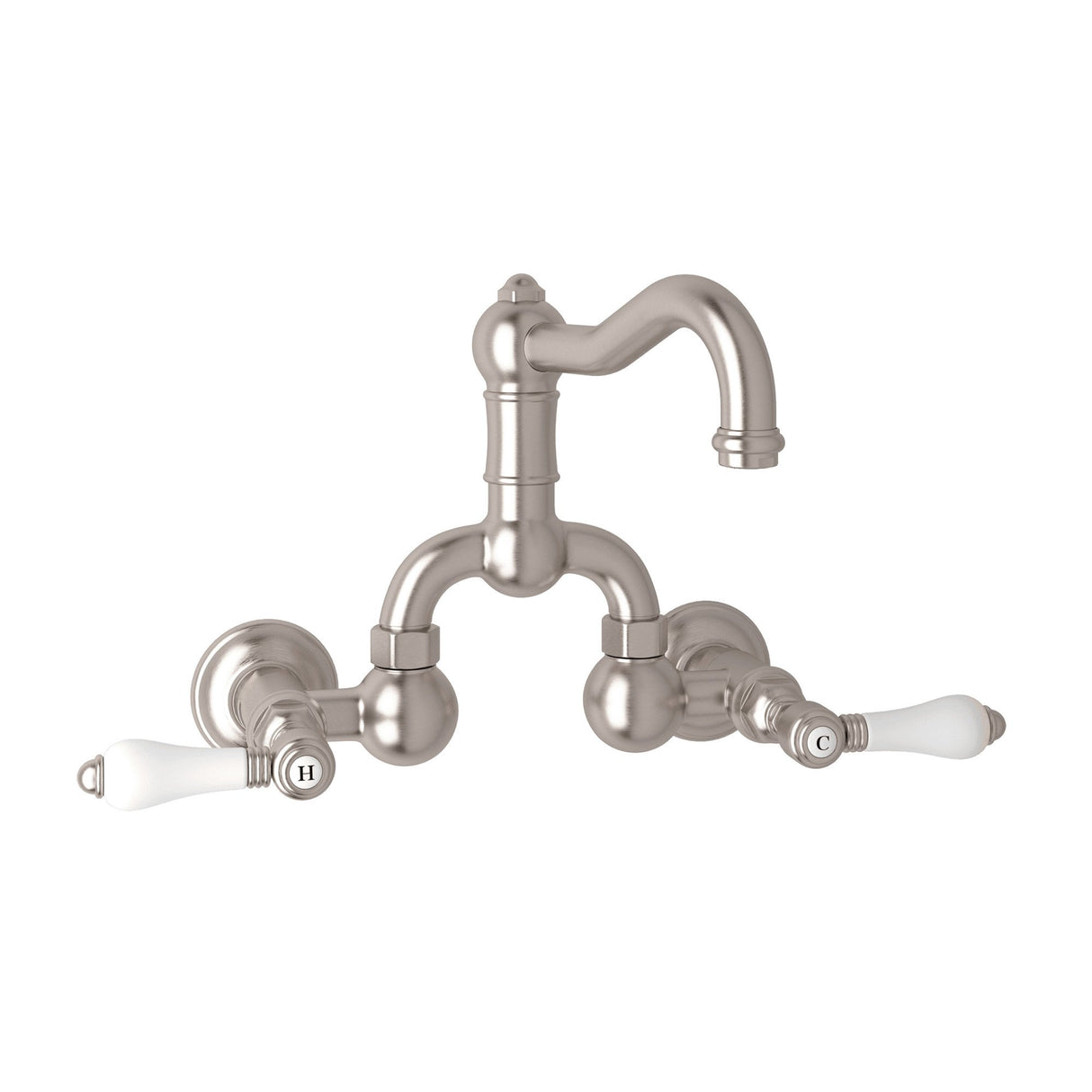 Acqui? Wall Mount Bridge Lavatory Faucet With Column Spout A1418lp-2