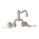 Acqui? Wall Mount Bridge Lavatory Faucet With Column Spout A1418lp-2