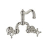 Acqui? Wall Mount Bridge Lavatory Faucet With Column Spout A1418xm-2