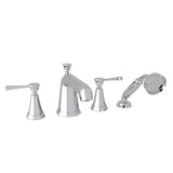 Deco 4-Hole Deck-mount Tub Filler