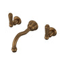 Edwardian Wall Mount Lavatory Faucet With Column Spout
