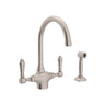San Julio® Two Handle Kitchen Faucet With Side Spray A1676lmws-2