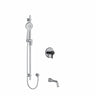 2-way Type T/p (Thermostatic/pressure Balance) Coaxial System With Spout And Hand Shower Rail