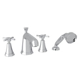 Deco 4-Hole Deck-mount Tub Filler