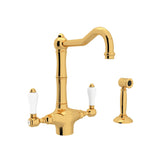 Acqui® Two Handle Kitchen Faucet With Side Spray A1679lpws-2