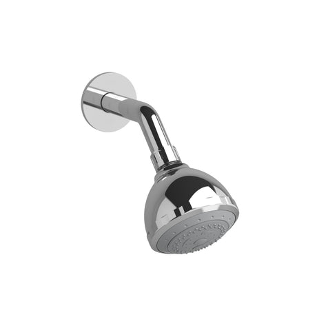 4" 3-Function Showerhead With Arm — Chrome Finish