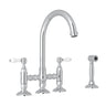 San Julio® Bridge Kitchen Faucet With Side Spray A1461lpws-2
