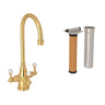 Georgian Era Three Handle Bar/Food Prep Filter Kitchen Faucet Kit