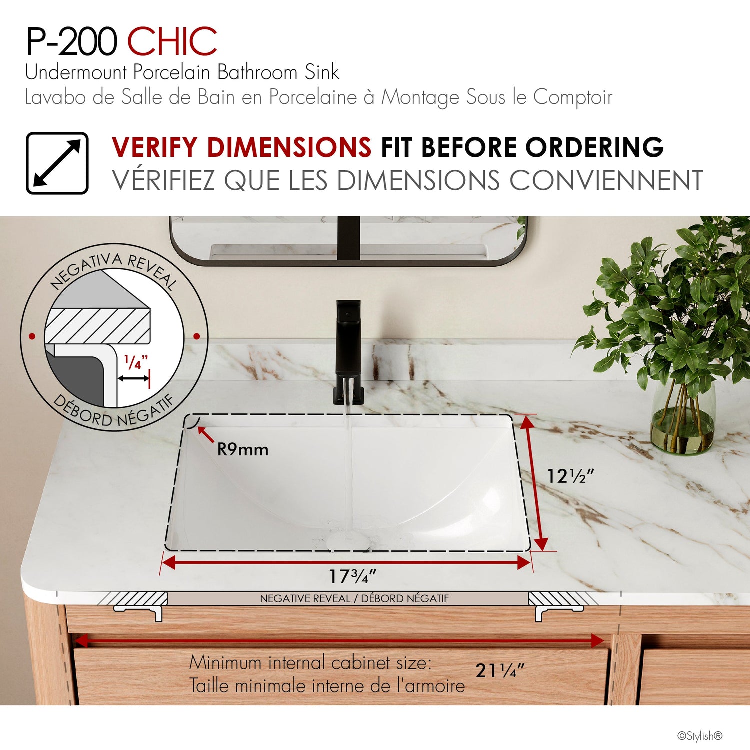 2075 W X 155 D Porcelain Rectangular Undermount Bathroom Sink Set Of 2
