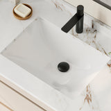 21.25" W x 14.5" D Porcelain Rectangular Undermount Bathroom Sink Set of 2