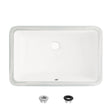 18" W x 12" D Porcelain Rectangular Undermount Bathroom Sink