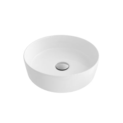 14.12" W Porcelain Round Vessel Sink