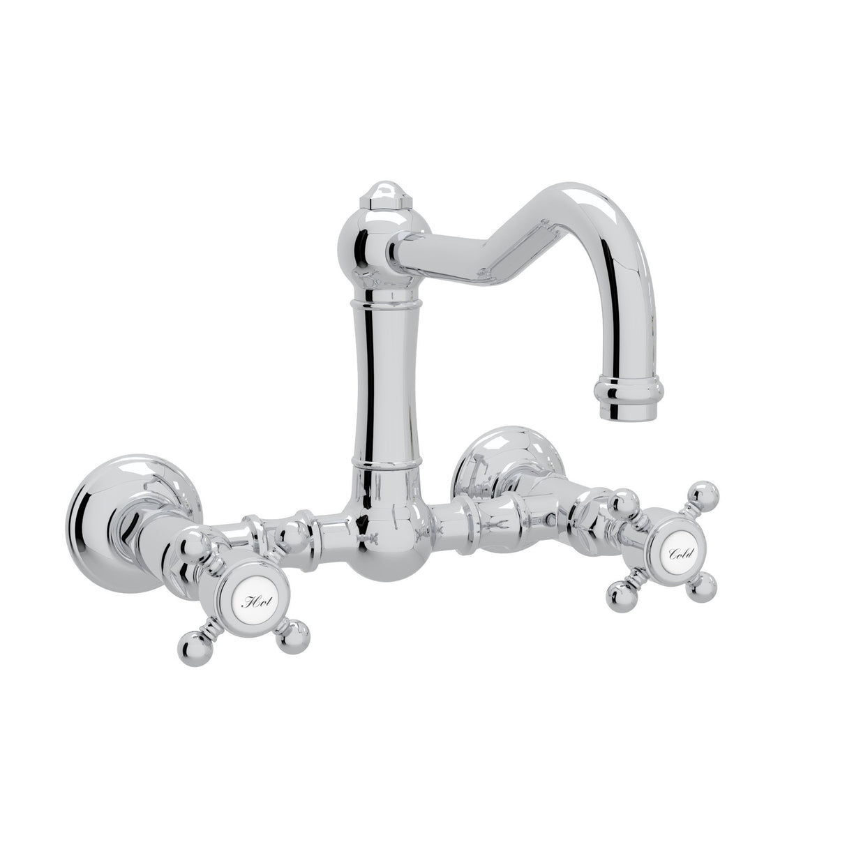 Acqui® Wall Mount Bridge Kitchen Faucet With Column Spout A1456xm-2