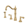 Edwardian Two Handle Kitchen Faucet With Side Spray