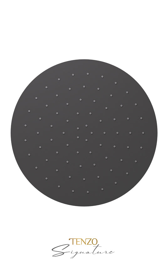 Ceiling shower head round 25x25cm [10po] brushed gold