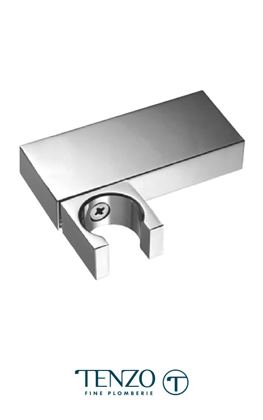 Wall mount hand shwr tilting holder brass