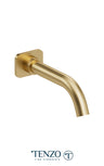 Wall mount spout 20cm [8in] brass