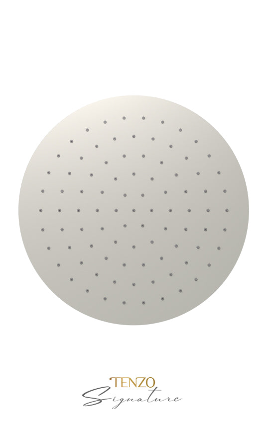 Ceiling shower head round 30x30cm [12po] brushed nickel