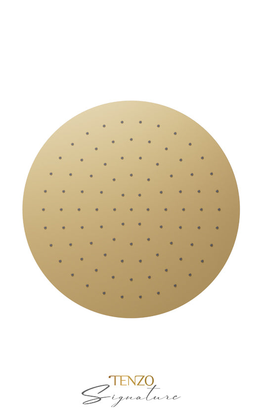 Ceiling shower head round 30x30cm [12po] brushed nickel