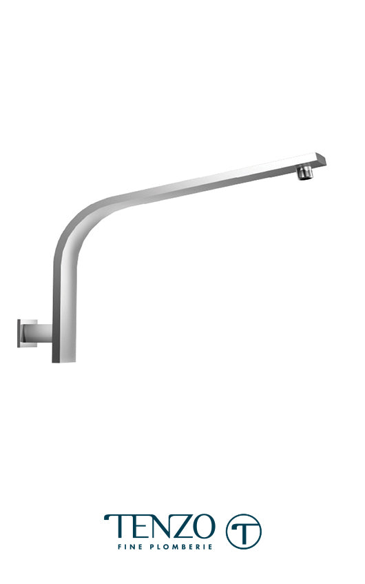 Shwr arm wall mount 43cm [17in] brass