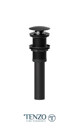 Push pop-up drain without oveflow round