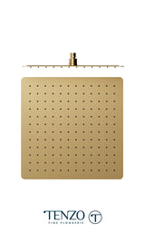 Shwr head square with round corners 40x40cm [16in] stainless steel 2mm