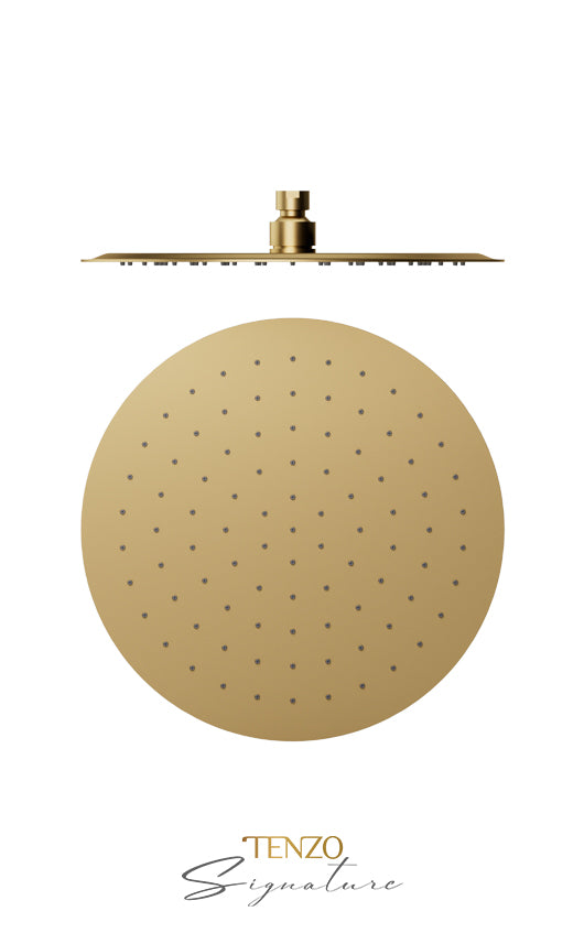 Shwr head round 30cm [12"] stainless steel 2mm