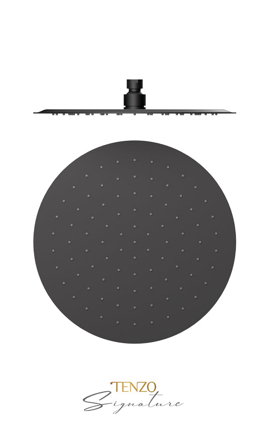 Shwr head round 30cm [12"] stainless steel 2mm