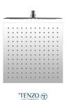 Shwr head square 40x40cm [16in] stainless steel 2mm