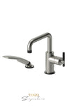 Deck mount 2 pcs tub filler Bellacio-C brushed gold