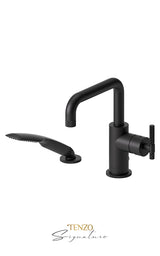Deck mount 2 pcs tub filler Bellacio-C brushed gold