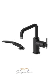 Deck mount 2 pcs tub filler Bellacio-C brushed gold
