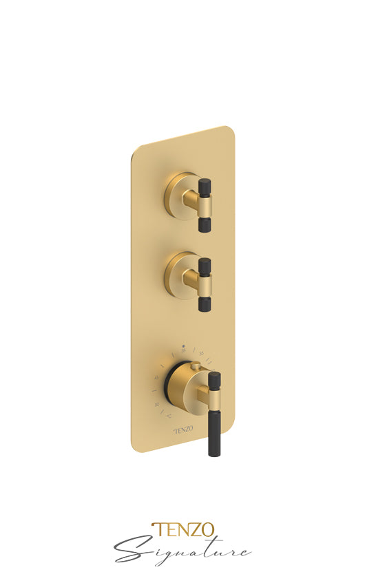 Extenza valve 2 fcts thermo Bellacio-F brushed gold