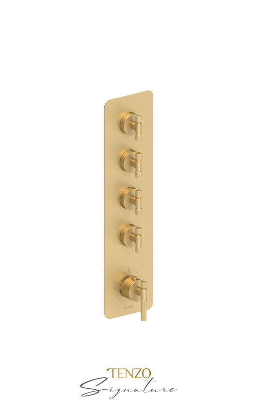 Extenza valve 4 fcts thermo Bellacio-F brushed gold