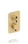 T-Box valve 2 fcts pres bal Bellacio-C brushed gold